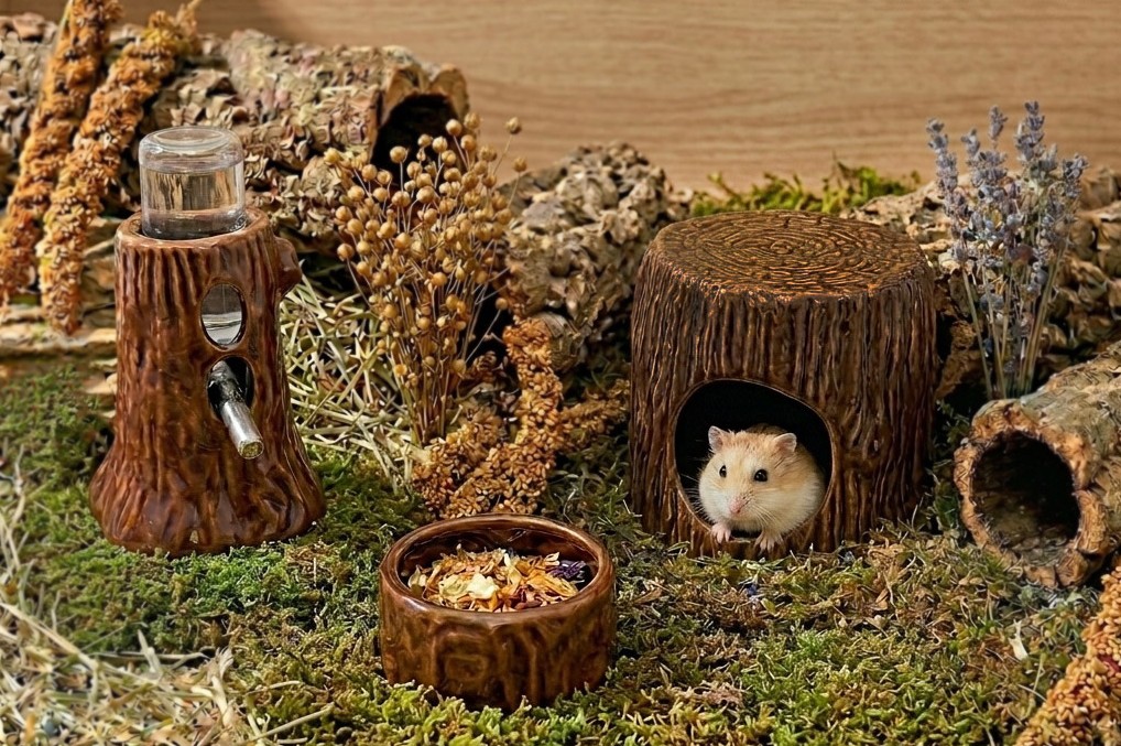 Glirex NatureSupplies - Kerámia farönk itatótartó