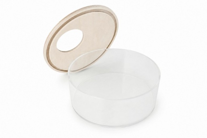 Glirex NatureSupplies - Fedett kerek plexi homokozó