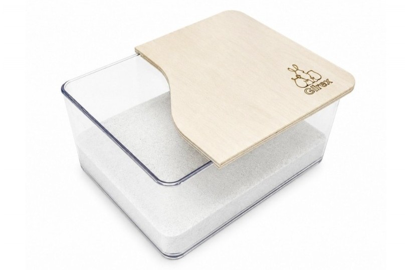 Glirex NatureSupplies - Plexi homokozó féltetővel