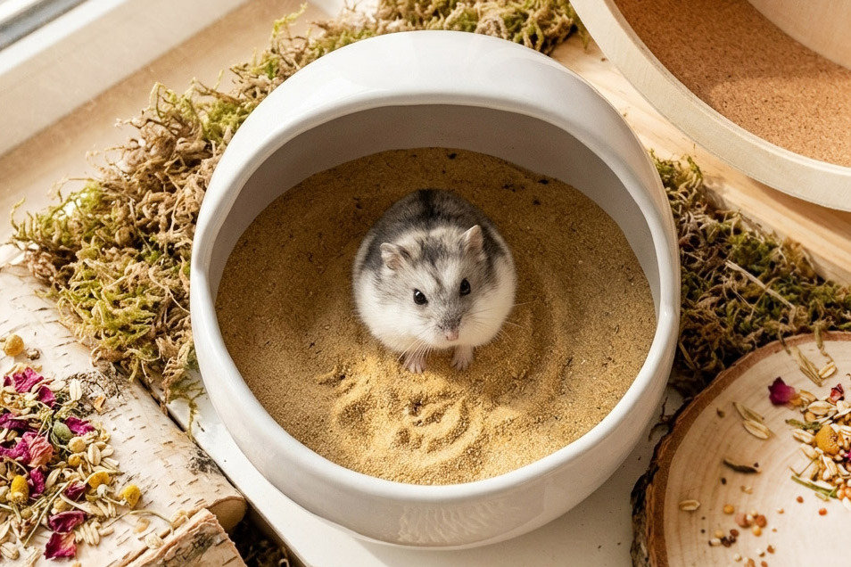 Glirex NatureSupplies - Kerámia homokozó féltetővel