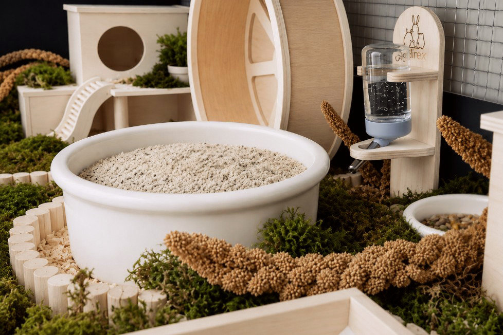 Glirex NatureSupplies - Kerámia homokozó kerek