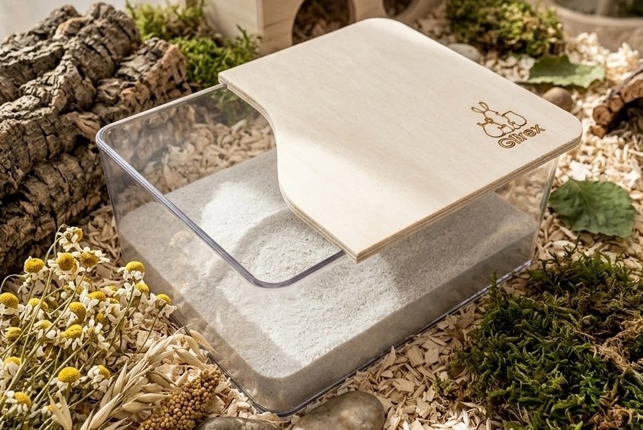 Glirex NatureSupplies - Plexi homokozó féltetővel