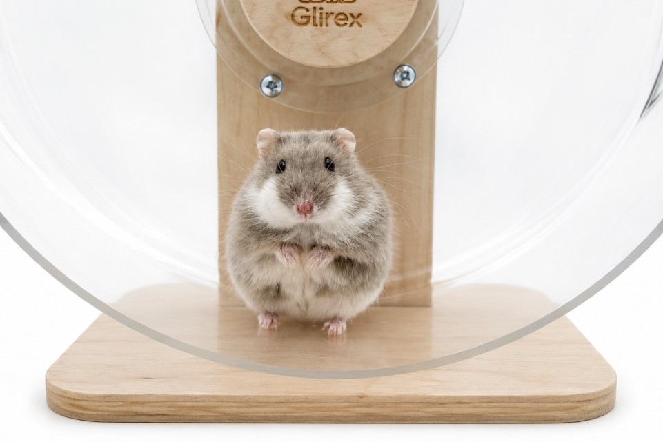 Glirex NatureSupplies - Műanyag futókerék (kisebb testű állatoknak)