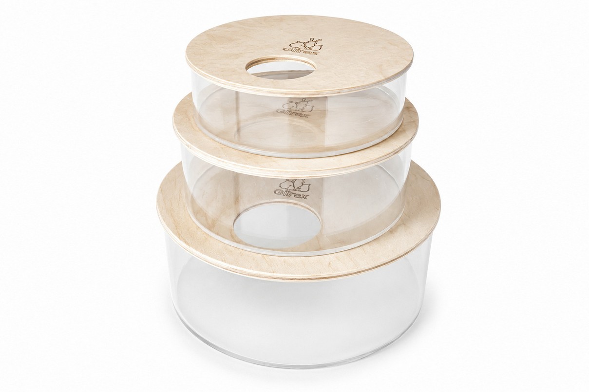 Glirex NatureSupplies - Fedett plexi körhomokozó