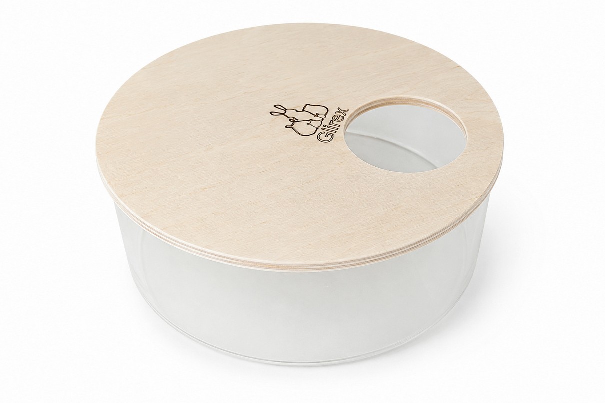 Glirex NatureSupplies - Fedett plexi körhomokozó